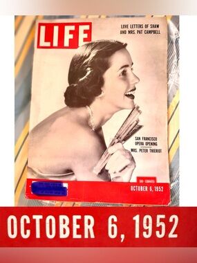 LIFE Magazine October 6, 1952 Full Color Ads … FASHION!!